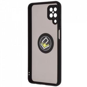 Husă Samsung Galaxy A12 / A12 Nacho SKYDDAR Glinth+ cu Inel Rotativ 360°, Compatibilitate Magnetică, Absorbție Șocuri, Design Subțire și Elegant - Negru - Img 8