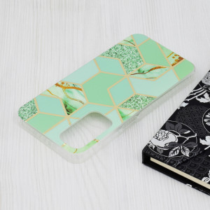 Husa Samsung Galaxy A25 5G Marble Series, Techsuit - Green Hex - Img 3