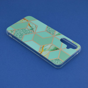 Husa Samsung Galaxy A34 5G Marble Series, Techsuit - Green Hex - Img 3