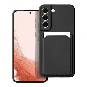 Husa Samsung Galaxy A53 din silicon Suport Card, set cu sticker, Cards Case, Negru