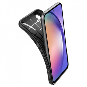 Husa Samsung Galaxy A54, Spigen Liquid Air - Matte Black - Img 4