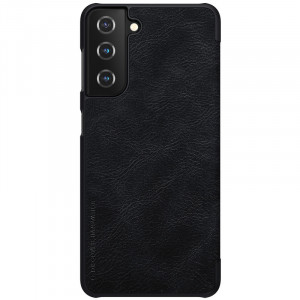 Husa Samsung Galaxy S21 Plus, Qin Leather Case, Nillkin - Negru - Img 1