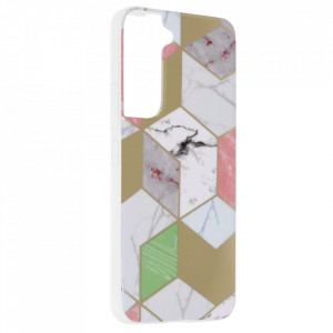 Husa Samsung Galaxy S22 Marble Series, Techsuit - Purple Hex - Img 2