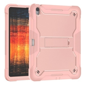 Husa tableta iPad Air 13 (2024) / Air 13 (2025), SKYDDAR INNOVATION, Antisoc si Anti-zgarieturi, Rugged TabShell, Roz, set cu sticker