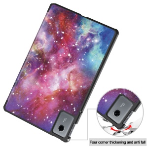 Husa tableta pentru Lenovo Idea Tab 11 / Tab K11 Gen 2 cu suport Multi-Unghi și functie Sleep/Wake, FoldPro Colour, Galaxy, set cu sticker - Img 4