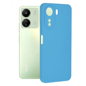Husa Xiaomi Redmi 13C 4G / Poco C65 din silicon moale, Techsuit Soft Edge - Albastru - Img 1