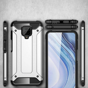 Husa Xiaomi Redmi Note 9S / Note 9 Pro / Note 9 Pro Max din plastic dur, Techsuit Hybrid Armor - Negru - Img 5