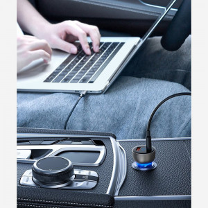 Incarcator Auto Type-C PD65W, USB QC4.0, Baseus (CCKX-C0G) - Gri - Img 5