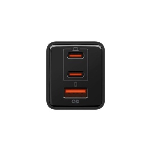 Incarcator pentru Priza GaN, USB, 2x Type-C, 47W, Fast Charging, Quantum Boost - Spigen Essential EE473EU (ACH09465) - Black