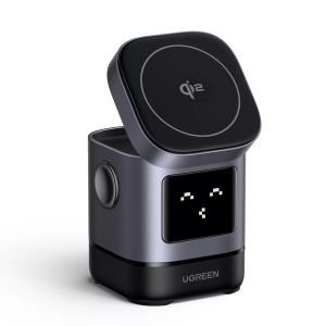 Incarcator Pliabil fara Fir 2in1, 25W, USB-C, MPP, Ugreen W709, Negru