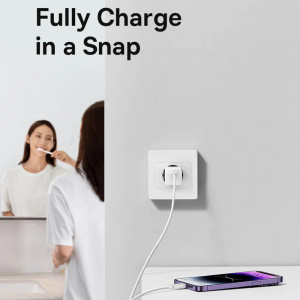 Incarcator Type-C, Fast Charging, GaN, 30W - Baseus (CCGN070603) - Blue - Img 3