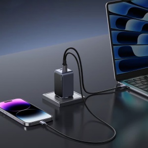 Incarcator USB, Type-C, GaN, 65W, 3A, Ugreen Nexode Air X553 - Gri - Img 4