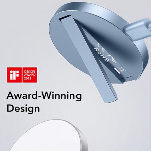 Incarcator Wireless MagSafe cu Kickstand, ESR HaloLock - Sierra Blue - Img 4