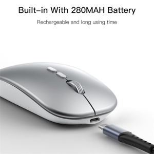 Mouse wireless, 2.4G, 1600 DPI, Ergonomic, Yesido, Negru - Img 6
