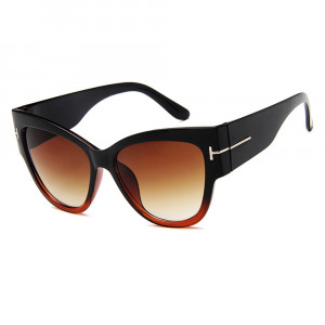 Ochelari de soare dama, Cat Eye, Skyddar Vistta 9778- Negru Maro