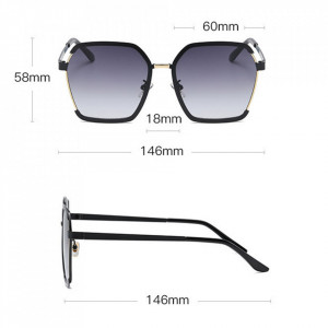 Ochelari de soare dama cu protectie UV (191), Techsuit - Rosu - Img 3