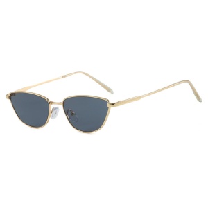 Ochelari de Soare Dama, Filtru UV, Cat Eye, Set cu sticker, Model 622, Negru