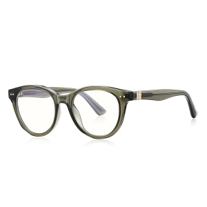 Ochelari Protectie Blue Light Unisex/Barbati, SKYDDAR INNOVATION, Rame Metalice, 2231, Design Modern, set cu sticker, Verde