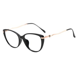Ochelari Protectie Blue Light Unisex/Femei, SKYDDAR INNOVATION, Rame Metalice, 86162, Design Modern, set cu sticker, Negru
