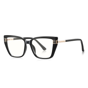 Ochelari Protectie Blue Light Unisex/Femei, SKYDDAR INNOVATION, Rame Metalice, 2275, Design Modern, set cu sticker, Negru