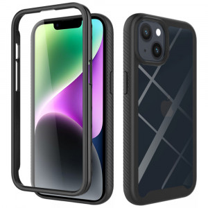 [Pachet 360°] Husa + Folie iPhone 14, Techsuit Defense - Negru - Img 1