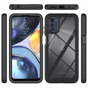 [Pachet 360°] Husa + Folie Motorola Moto E32, Techsuit Defense - Negru - Img 4