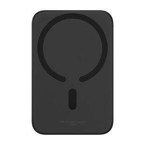 Power Bank MagSafe 6000mAh, Incarcare Wireless + Type-C, 20W PD, Cablu 30cm Inclus, Baseus Mini Air P10059002113, Negru