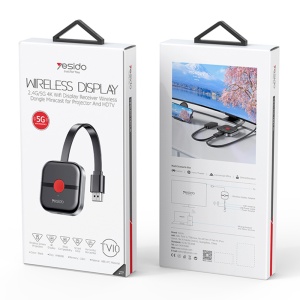 Receiver TV Wireless, 4K, 5G Wi-Fi, HDMI, H.265, Yesido, Negru - Img 7