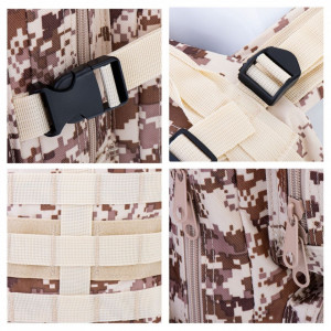 Rucsac Tactic 35L, Impermeabil, Compartimente Multiple, Curele Reglabile, Ideal Outdoor, Forcell Ranger Shark, Desert Camo - Img 4