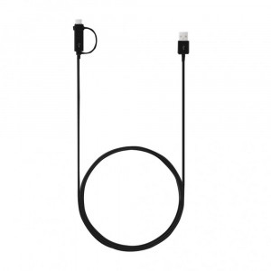 Samsung - Charging Cable (EP-DG950DBEGWW) - USB to Micro-USB, Type-C, 1.5m - Black (Bulk Packing) - Img 2