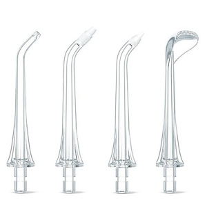 Set Duze de Schimb pentru Irigator Bucal Bitvae, 4 Capete Speciale pentru Curatare 360°, Gingiile Sensibile, Aparat Dentar si Limba