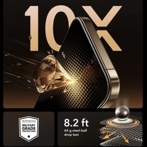 [Set x3] Folie sticla pentru iPhone 17 Pro Max, rezistenta la zgarieturi, Corning Gorilla Glass UltraFit, ESR – Transparent - Img 5