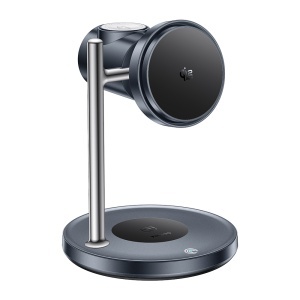 Statie de incarcare wireless 3in1, Magnetica, 25W, Qi2.2, Ventilator racire, Yesido, Alb