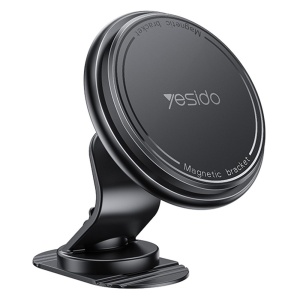 Suport auto telefon, Magnetic, Bord, Organizator cablu, Yesido, Negru