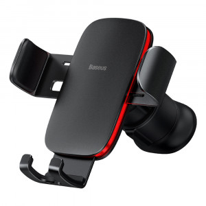 Suport de Masina pentru Telefon Grila Ventilatie - Baseus Metal Age II Gravity (SUJS000001) - Black - Img 1