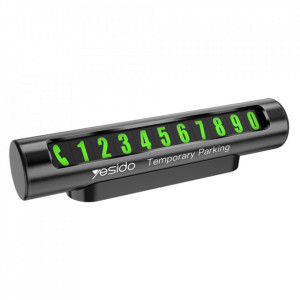Suport numar telefon auto pentru Bord, Yesido C68 - Negru - Img 1