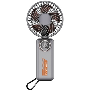 Ventilator Portabil cu Display LED Z8, 3 Viteze, USB-C 2A, 3600mAh, Compact si Usor, Alb