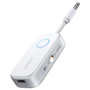 Adaptor Bluetooth Auxiliar Jack, TX/RX Mode, BT5.4, Ugreen CM872, Alb