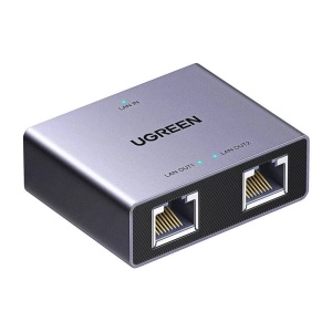 Adaptor Ethernet, 2in1, 1000Mbps, Aluminum Alloy, Ugreen NW301 - Gri