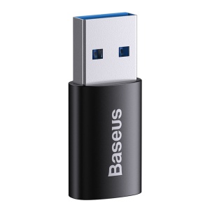 Adaptor OTG USB 3.1 la Type-C, 10Gbps, Carcasa Aluminiu, Transfer Rapid, Baseus Ingenuity Series ZJJQ000101, Negru