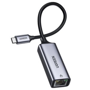 Adaptor pentru Internet, USB-C la RJ45, 1000Mbps, 1Gb/s, Ugreen CM199 - Space Gri
