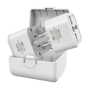 Adaptor priza universal, Travel Adapter, CN/US/EU/UK, 750W, ABS/PC, Yesido, Alb