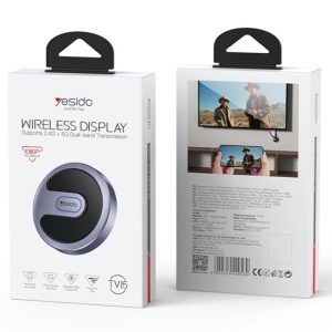 Adaptor Screen Mirroring, Wireless, Dual Band 2.4GHz/5GHz, Full HD 1080P, Yesido, Negru - Img 7