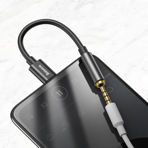 Cablu adaptor audio Type-C la Jack 3.5mm, Baseus L54 (CATL54-01) - Negru - Img 7