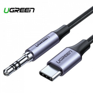 Cablu Audio Adaptor Type-C la Jack 1m, Ugreen AV143 - Deep Gray - Img 3