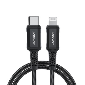 Cablu de Alimentare, Type-C to Lightning, 3A, Fast Charging, 1.8m - Acefast (C4-01) - Black