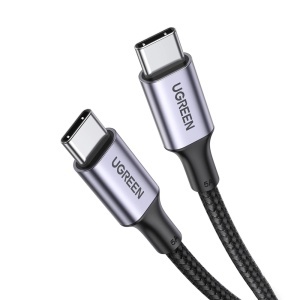 Cablu de Date, 2x USB-C, PD100W, 5A, 480Mbps, 2m, Ugreen US316, Negru - Img 2