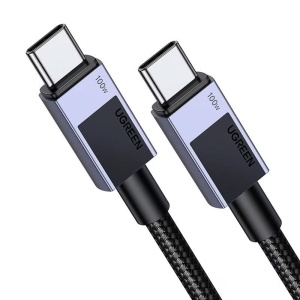 Cablu de Date USB-C la Type-C, PD100W, 5A, 480Mbps, 1m, Ugreen L512 - Space Gray - Img 2