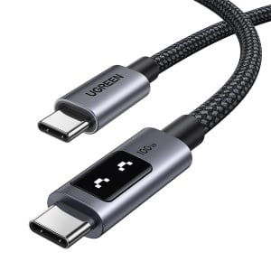 Cablu de Date USB-C la USB-C, 5A, 100W, 2m, Ugreen L509 - Space Gray - Img 2