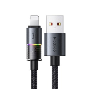 Cablu, USB-A to Lightning, 3A, 1.2m - Mcdodo (CA-8170) - Black